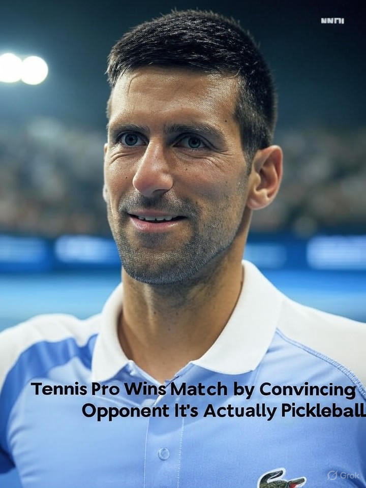 Image for Tennis Pro Wins Match by Convincing Opponent It's Actually Pickleball Image that is a representation of Tennis Pro Wins Match by Convincing Opponent It's Actually Pickleball