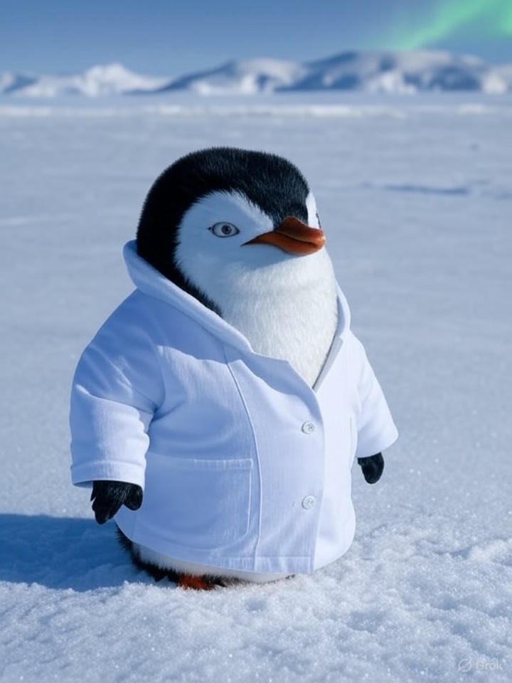 Image that is a representation of Escaped Zoo Penguin Joins Antarctic Expedition: Claims It's Just 'Winging It' Back Home