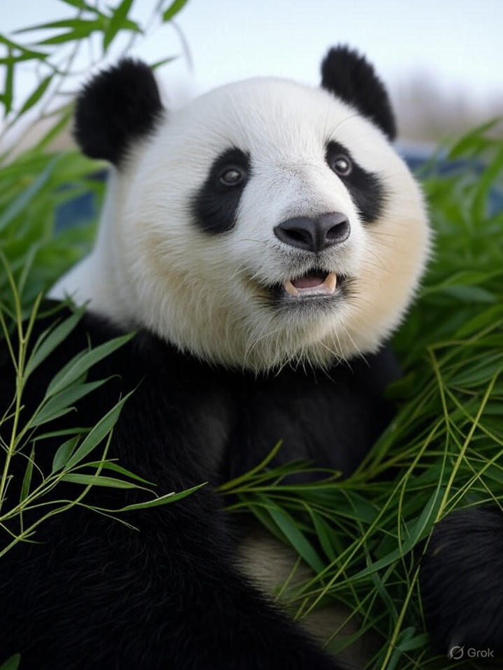 Image that is a representation of Panda Bear Nabbed in Bamboo Bust: 'It's Just for Snacking!' He Insists