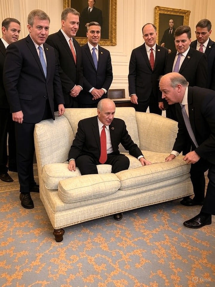 Image that is a representation of Congress Averts Shutdown by Agreeing to Fund Government with Spare Change Found in Capitol Couch Cushions