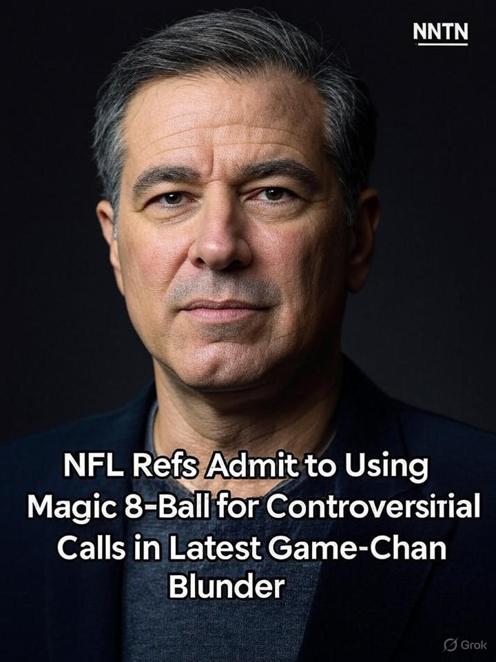 Image that is a representation of NFL Refs Admit to Using Magic 8-Ball for Controversial Calls in Latest Game-Changing Blunder