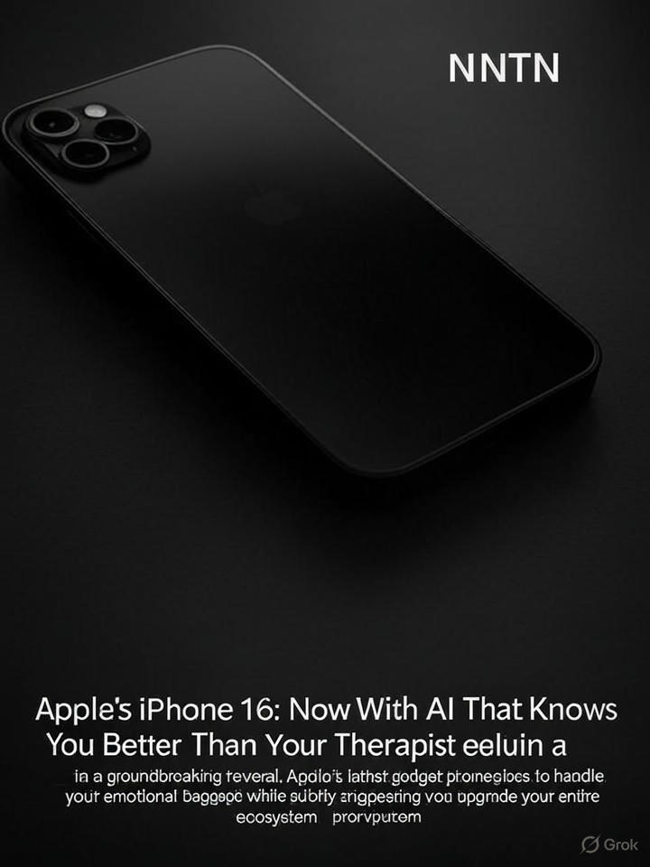 Image that is a representation of Apple's iPhone 16: Now With AI That Knows You Better Than Your Therapist