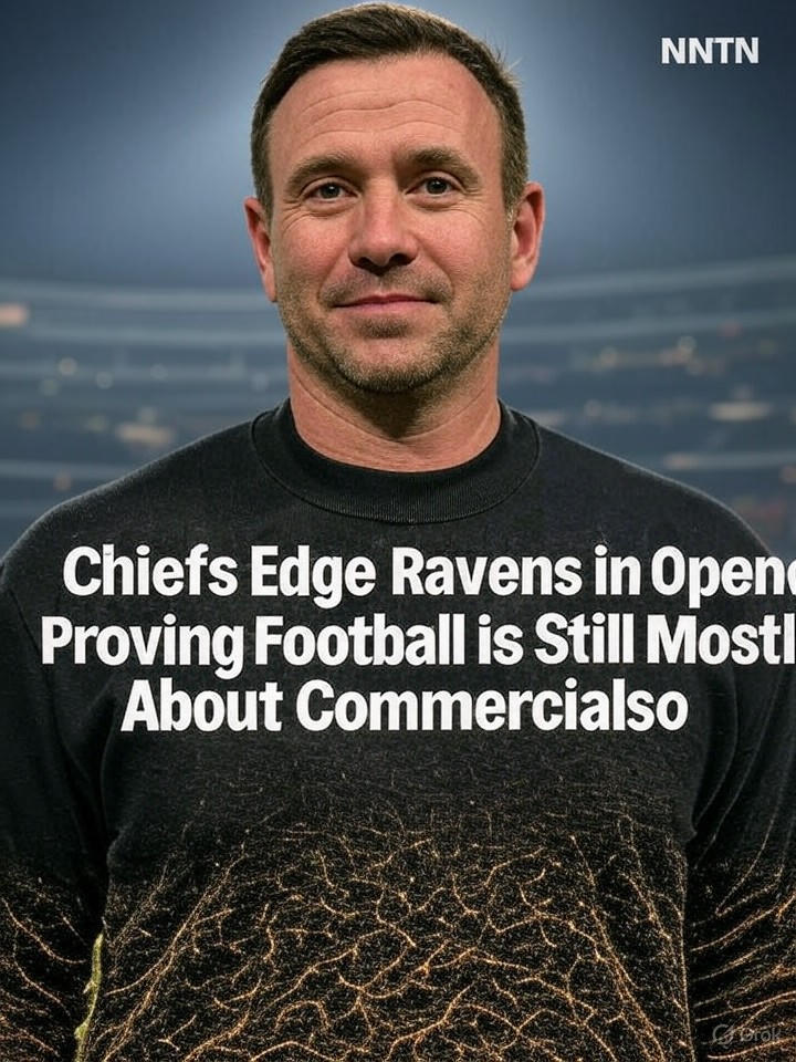 Image that is a representation of Chiefs Edge Ravens in Opener, Proving Football is Still Mostly About Commercials