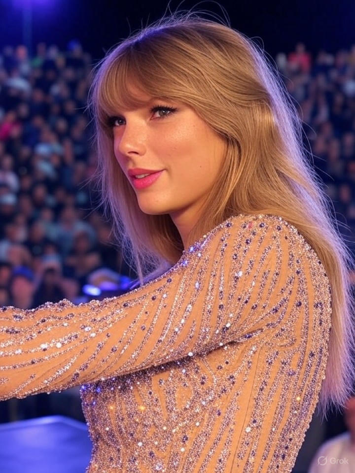 Image that is a representation of Taylor Swift's Eras Tour Conquers Europe: Fans Trade Dignity for Friendship Bracelets