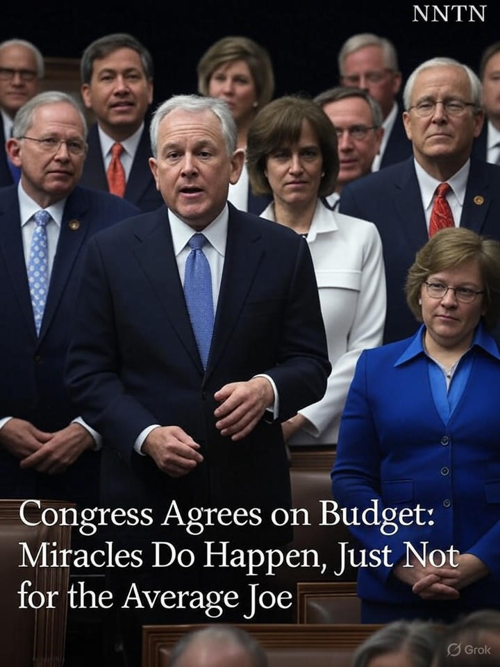 Image that is a representation of Congress Agrees on Budget: Miracles Do Happen, Just Not for the Average Joe