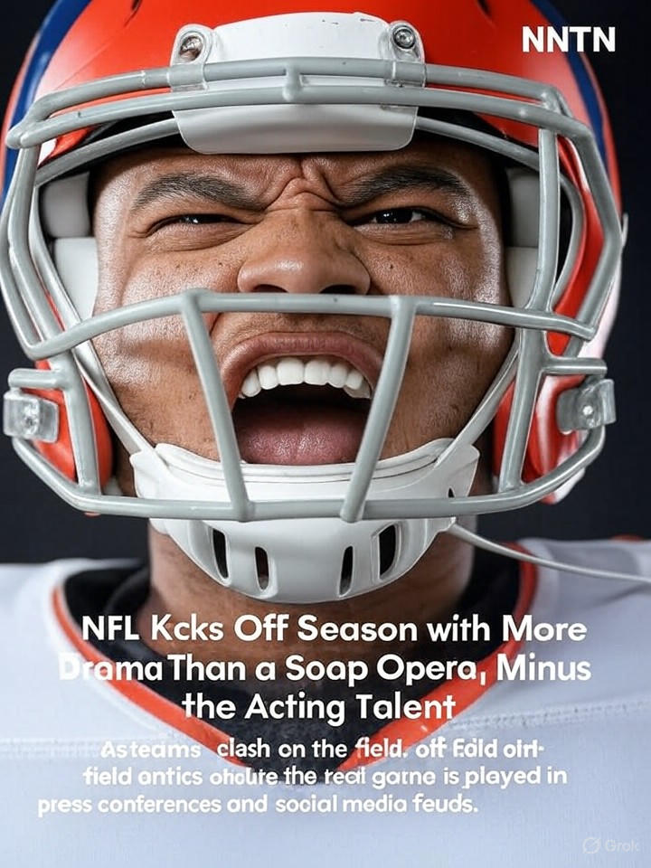 Image that is a representation of NFL Kicks Off Season with More Drama Than a Soap Opera, Minus the Acting Talent