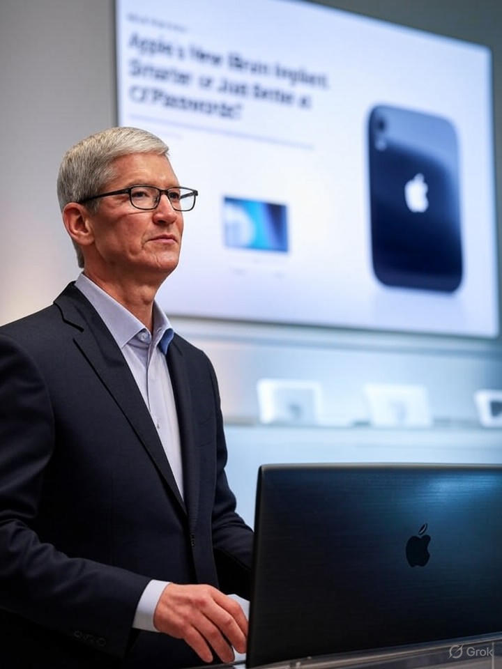 Image that is a representation of Apple's New iBrain Implant Promises to Make You Smarter, or at Least Stop You from Forgetting Your Passwords Again