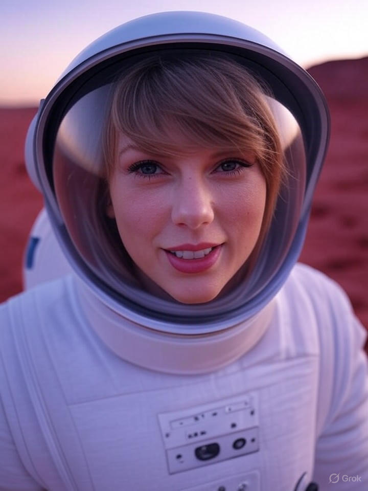 Image that is a representation of Taylor Swift Announces Tour on Mars, Tickets Sold Out Before Venue Built