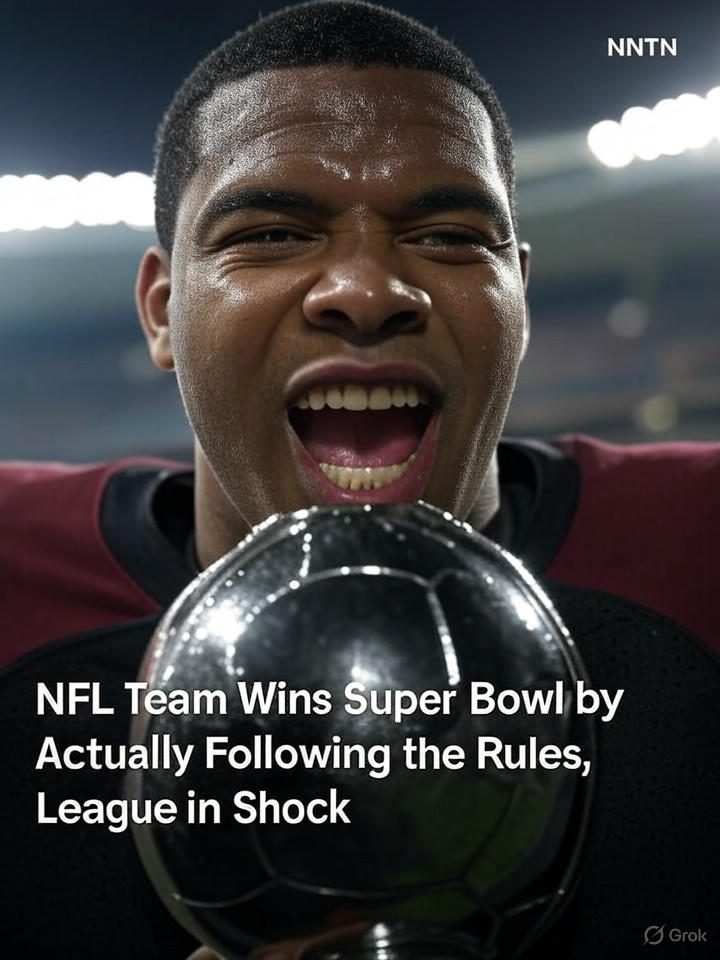 Image that is a representation of NFL Team Wins Super Bowl by Actually Following the Rules, League in Shock