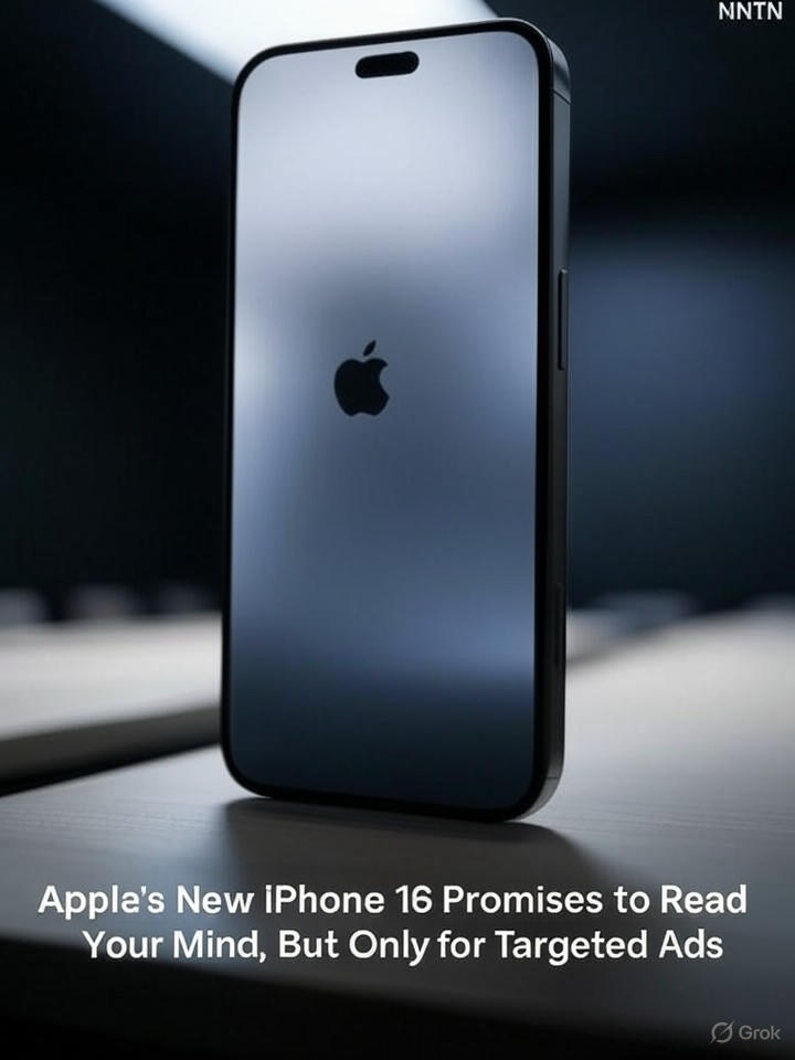 Image that is a representation of Apple's New iPhone 16 Promises to Read Your Mind, But Only for Targeted Ads