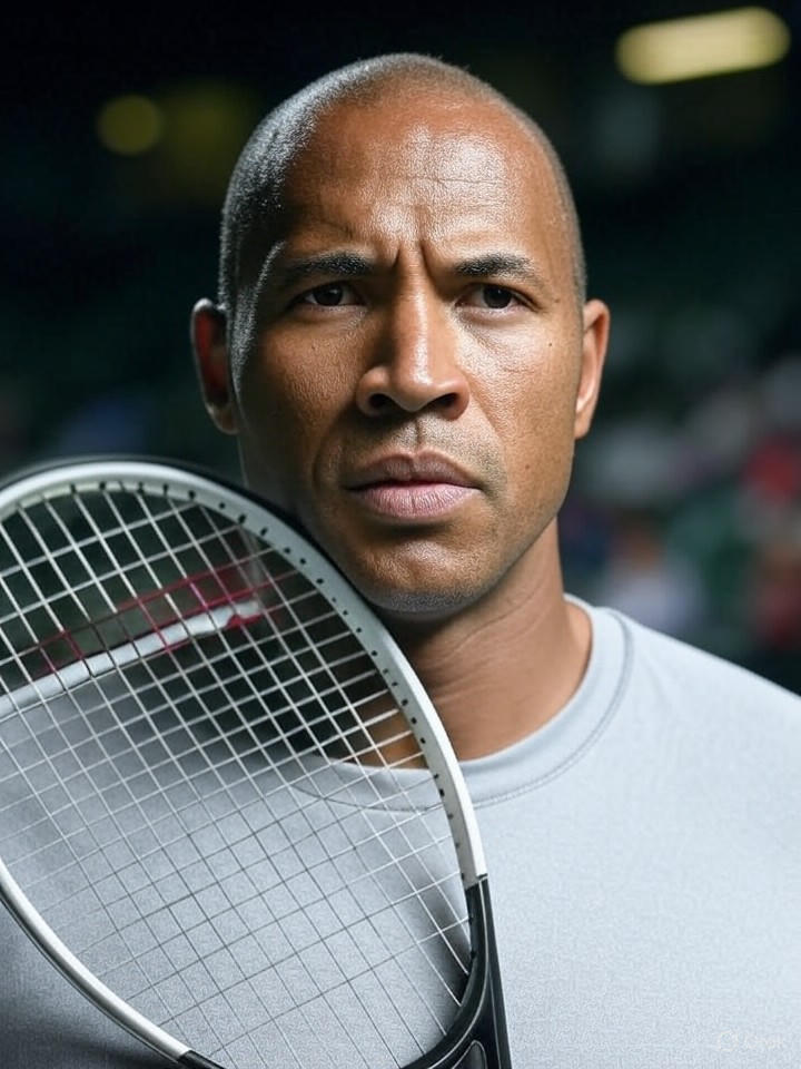 Image that is a representation of Tennis Star's Epic Meltdown: Blames Loss on 'Haunted' Racket from Discount Store
